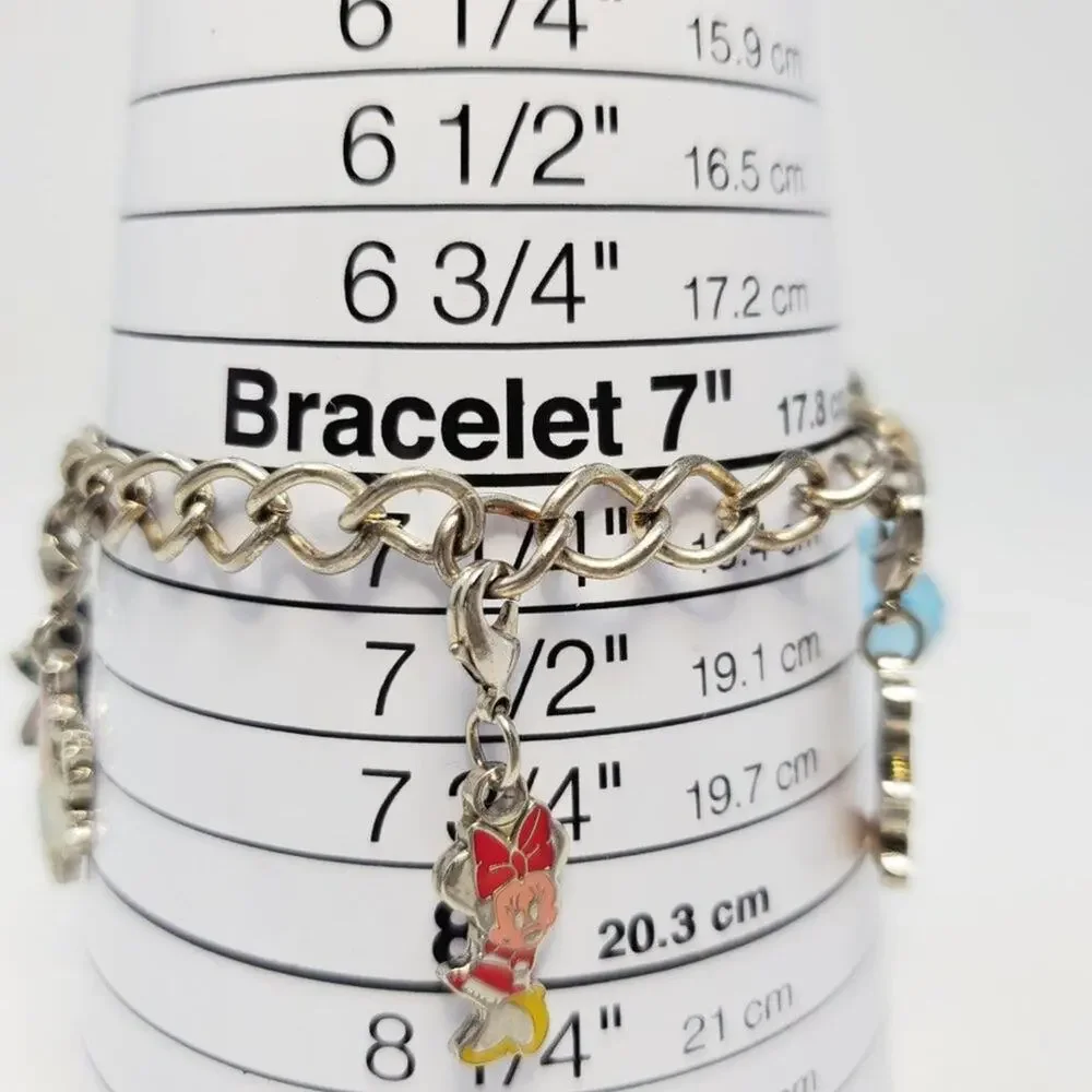 Disney Mickey and Minnie 5 Charm Bracelet: Iconic Characters